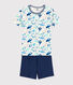 Boys' Sealife Pattern Short Cotton Pyjamas