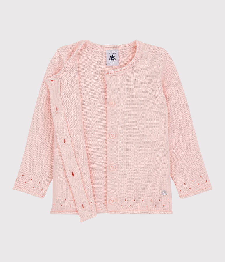 Babies' Knitted Cardigan pink