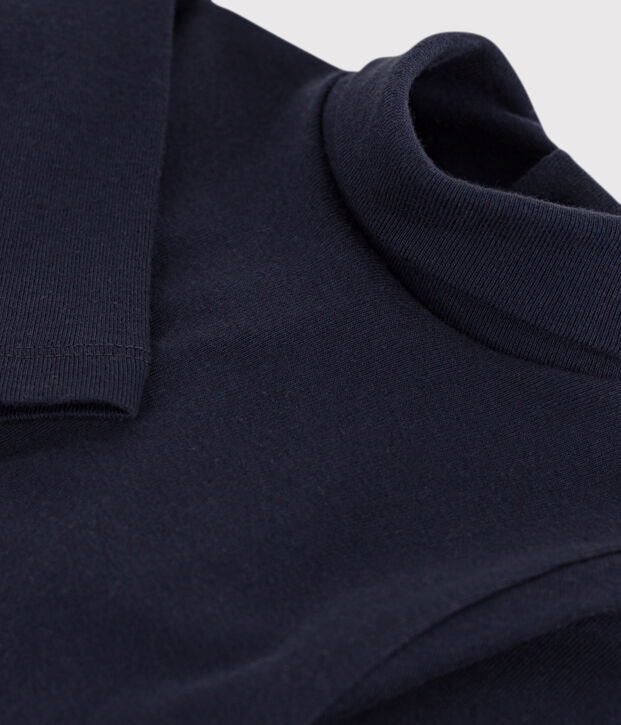 Babies' Long-Sleeved Roll Neck Cotton Bodysuit SMOKING