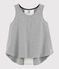Girls' Sleeveless Sports Top SUBWAY CHINE grey