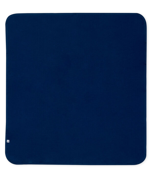 Blanket with anti-electromagnetic wave protection blue/white