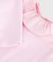 Babies' plain cotton body with a collar BARELY