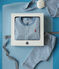 Babies' three-piece set in cotton BEACH blue/MARSHMALLOW