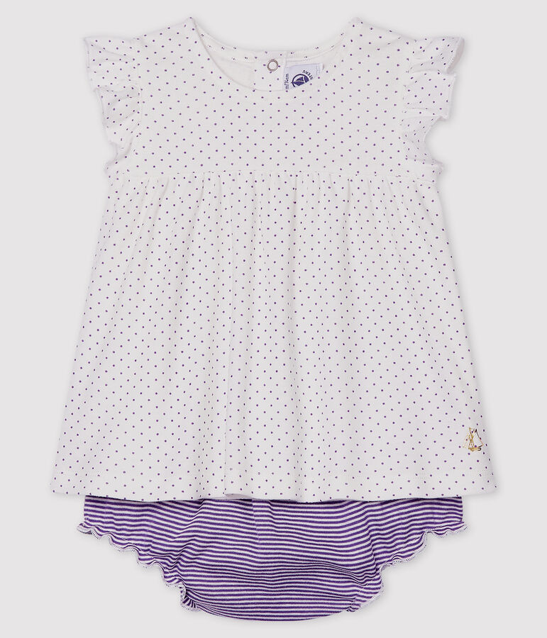 Baby Girls' Clothing - 2-Piece Set purple/white