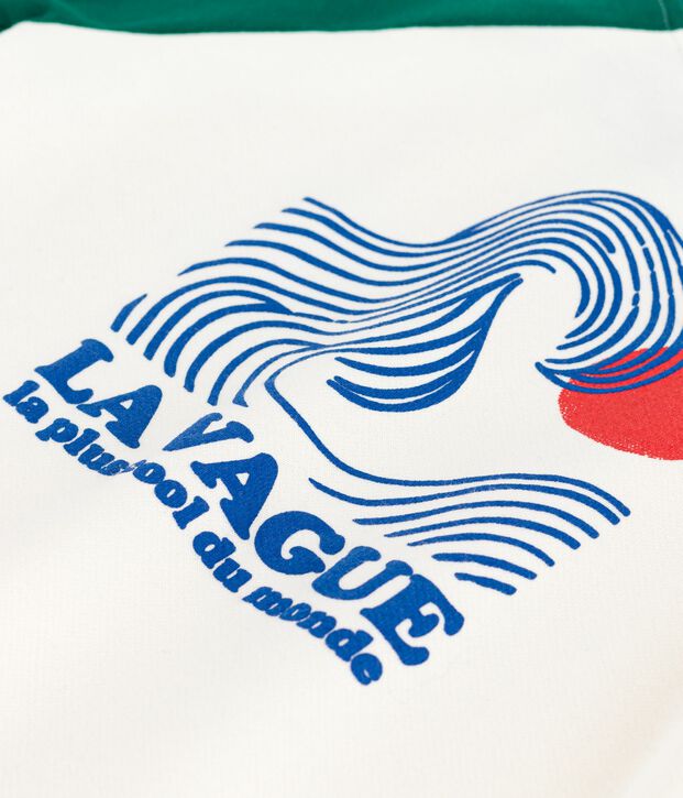 Children's printed cotton sweatshirt Ecru/multicolor