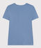 Women's Iconic Plain Cotton V-neck T-Shirt BEACH blue