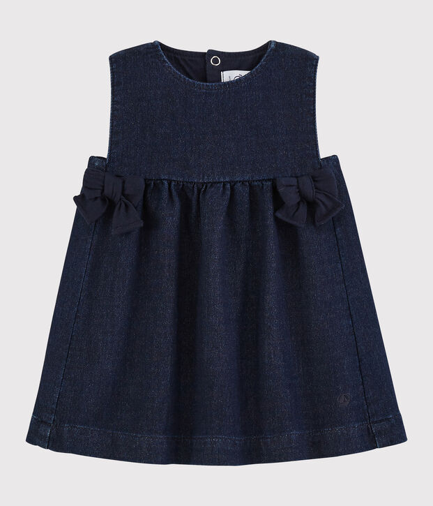 Baby girl's sleeveless dress blue