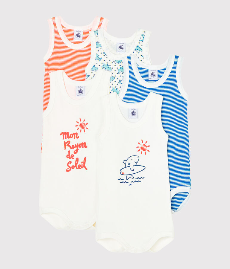Baby Boys' Sleeveless Bodysuit - 2-Piece Set multicolor