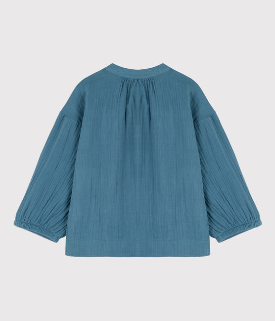 Girls' Cotton Gauze Blouse ROVER blue