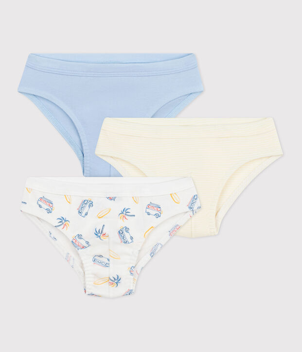Children's van print cotton briefs - 3-Pack multicolor