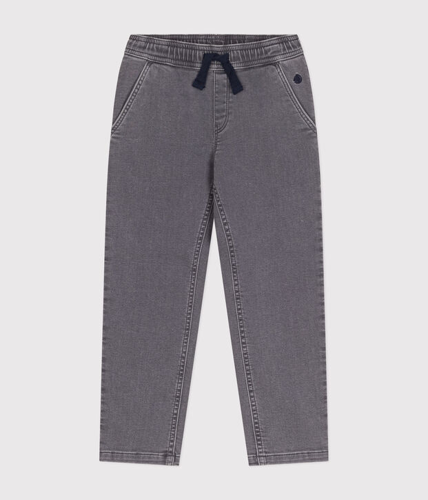 Boys' Eco-Friendly Regular Denim Trousers grey