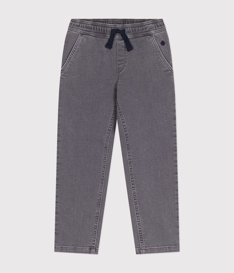 Boys' Eco-Friendly Regular Denim Trousers grey