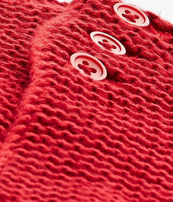 Unisex baby cardigan TERKUIT red