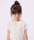 Children's short-sleeved floral print cotton T-shirt