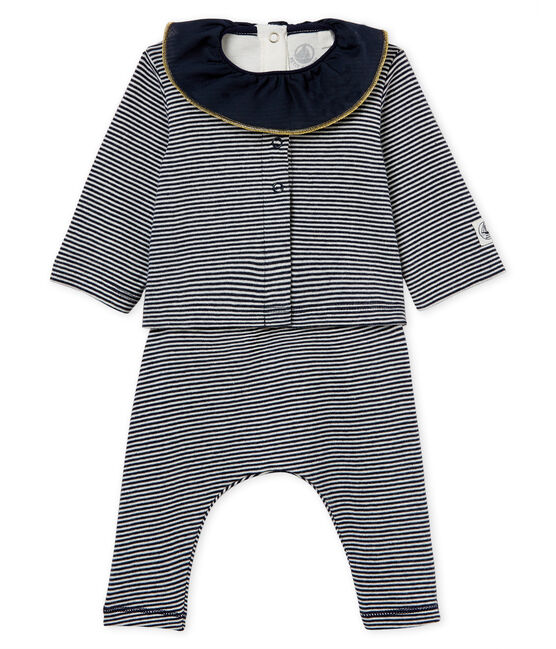 Baby girls' striped clothing - 3-piece set variante 1