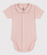 Babies' Short-Sleeved Cotton Bodysuit with Collar