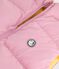 Children's plain, sleeveless puffer jacket pink/yellow