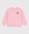 Children's plain cotton sweatshirt pink