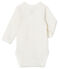 Newborn Babies' Long-Sleeved Bodysuit MARSHMALLOW white/CHARME pink