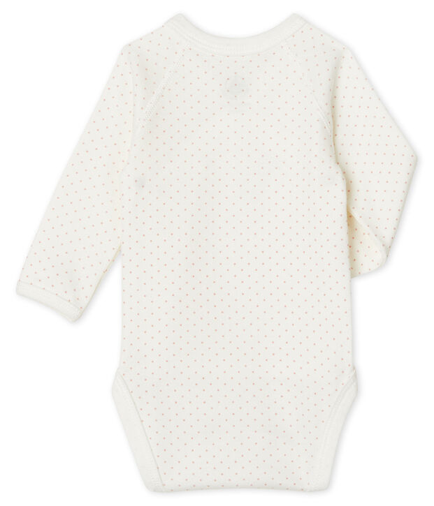 Newborn Babies' Long-Sleeved Bodysuit white/pink