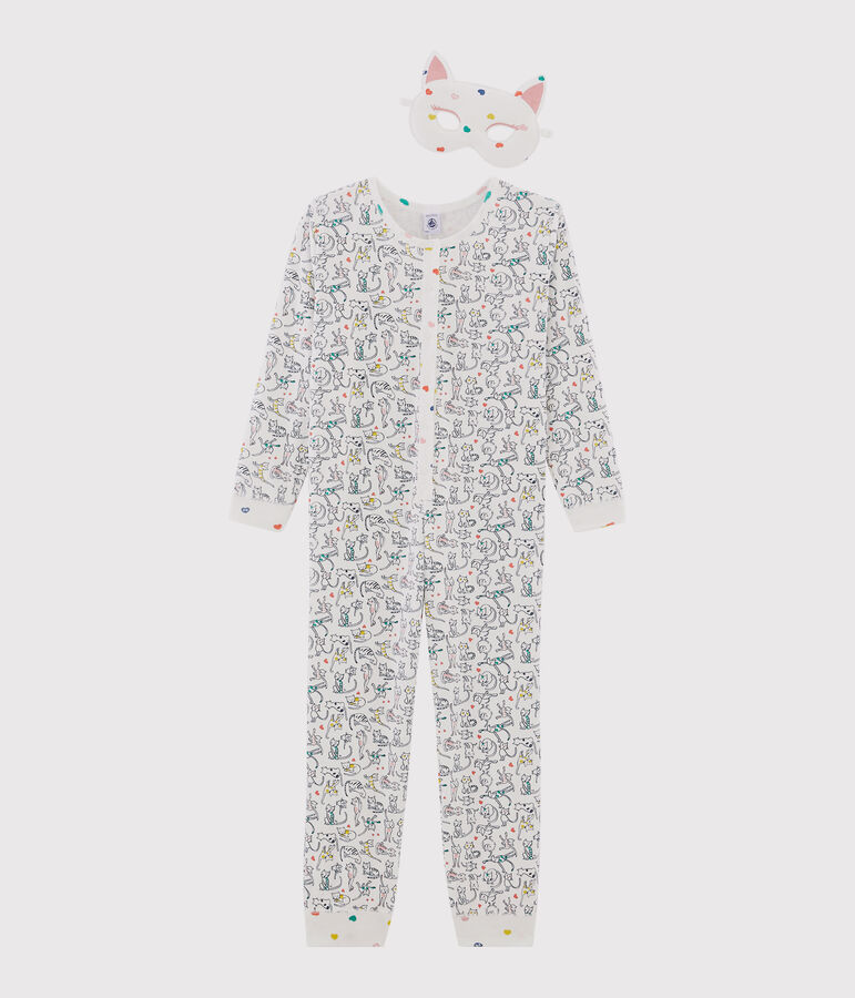 Girls' Jumpsuit white/multicolor