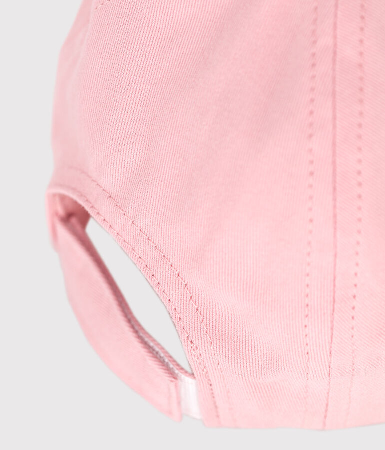 Baby girls' cotton Petit Bateau cap pink