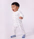 Babies' whale-print velour popper-free pyjamas