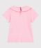 Children's short-sleeved plain cotton T-shirt pink