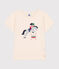 Little girls' short-sleeved jersey T-shirt AVALANCHE Ecru
