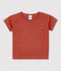 Babies' Plain Short-Sleeved Jersey T-Shirt