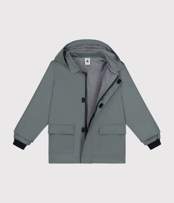 Children's unisex iconic recycled raincoat THUYA green