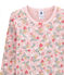 Little girl's fitted pyjamas. JOLI pink/MULTICO white