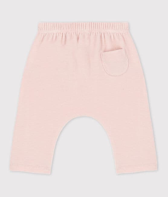 Babies' Cotton Velour Trousers SALINE pink