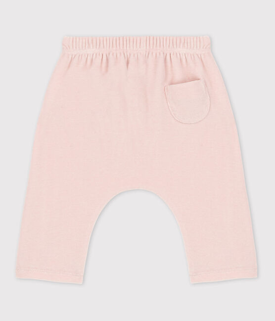 Babies' Cotton Velour Trousers SALINE pink