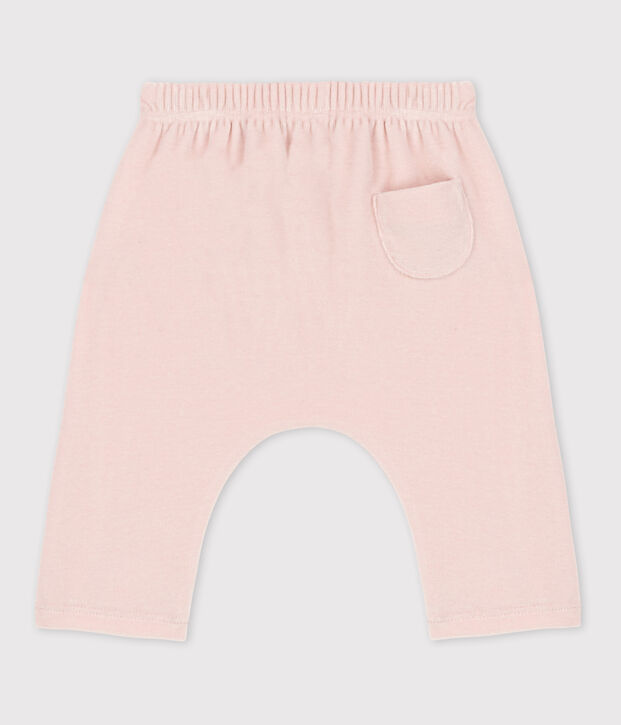 Babies' Cotton Velour Trousers pink