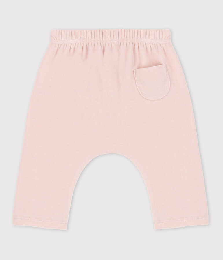 Babies' Cotton Velour Trousers SALINE pink