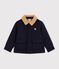 Children's pea coat-style jacket in plain woollen broadcloth SMOKING
