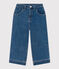 Baby Girls' Eco-Friendly Cotton Denim Trousers DENIM BLEU blue