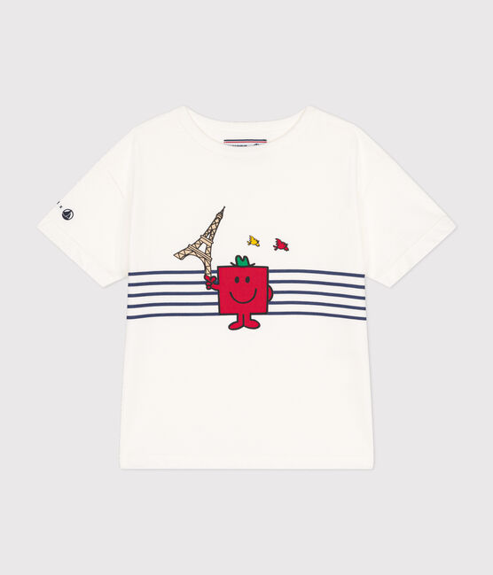 Children's cotton Mr. Men and Little Miss T-shirt MARSHMALLOW white