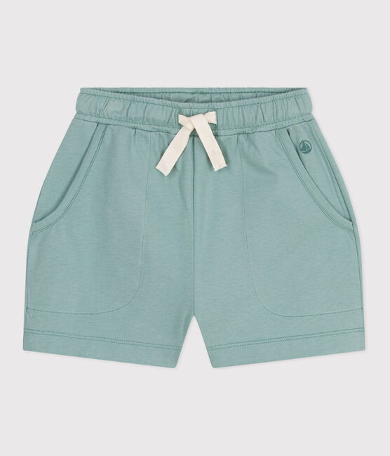 Children's plain cotton shorts PAUL green