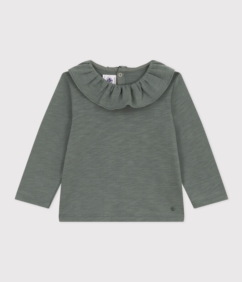 Babies' Long-Sleeved Slub Jersey Blouse green
