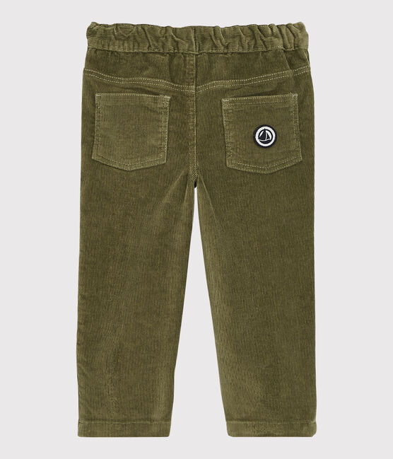 Babies' Velour Trousers MILITARY green