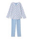 Girls' pyjamas in reversible tube knit