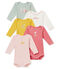 Set of 5 baby girl's long sleeved bodies variante 1
