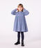 Children's long-sleeved printed corduroy dress ADRIATIC blue/MULTICO