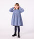 Children's long-sleeved printed corduroy dress