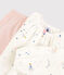Girls' Fairytale Print Velour Nightdress with Leggings MARSHMALLOW white/MULTICO white
