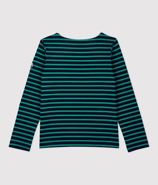 Women's Iconic Cotton Breton Top SMOKING blue/PIVERT