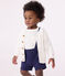 Babies' cotton cardigan MARSHMALLOW white
