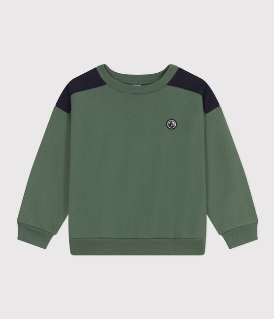 Boys' fleece sweatshirt CROCO green